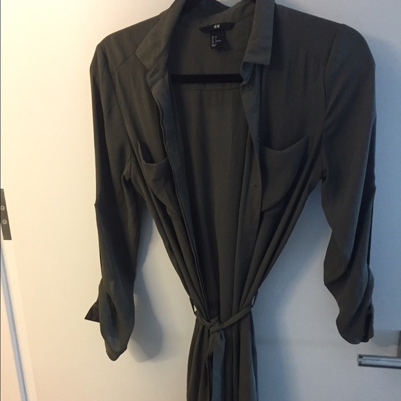 Army Green H&M Shirtdress