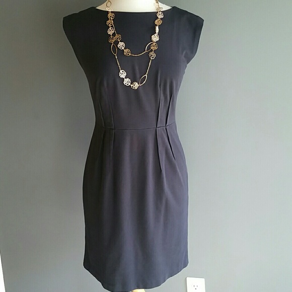 Navy sheath dress