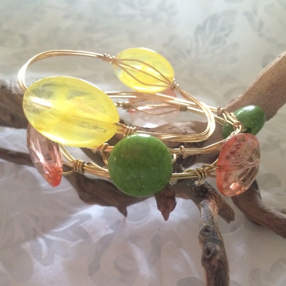 Handmade Wire bangle stack - Picture 2 of 2