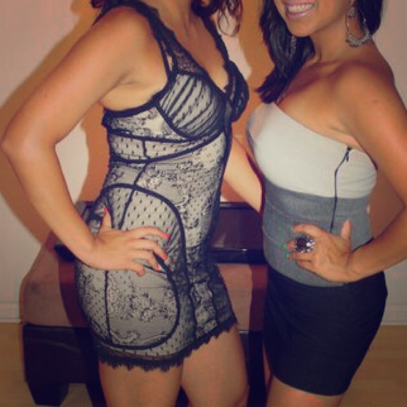Bebe lace dress