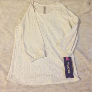 Lace 3/4 sleeve top new with tags