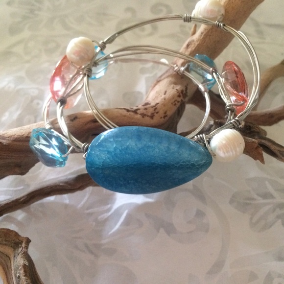 Handmade wire bangle stack - Picture 3 of 3