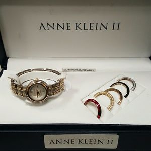 Watch-women's- Anne Klein II tone gold and silver