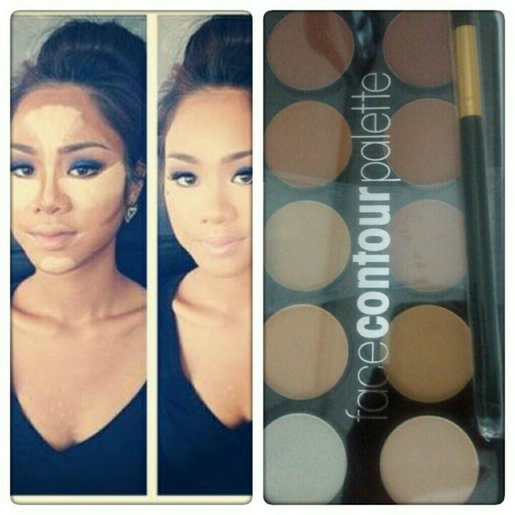 Contour palette and mini brush
