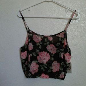 Floral crop top