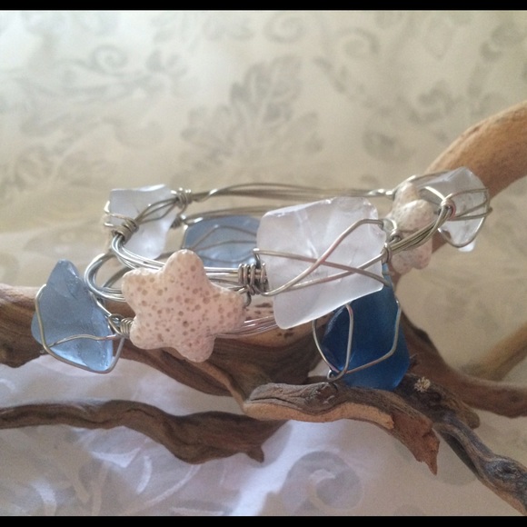 Handmade wire bangle stack - Picture 2 of 4