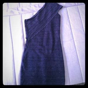 Blue one strap dress