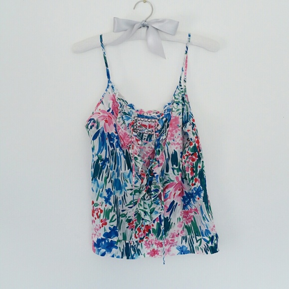 JONNY WAS // Watercolor Floral Blouse - Picture 1 of 3