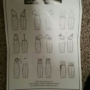 Ruched multi way dress