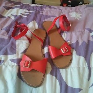 Red BDG sandals