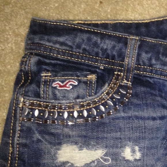 DISTRESSED HOLLISTER SHORTS - Picture 4 of 4