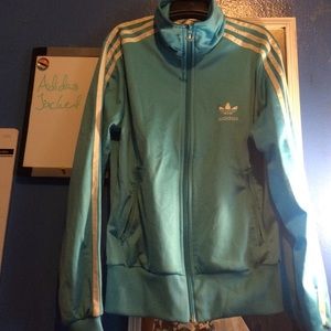 Light blue adidas jacket