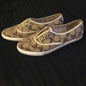 Slip on coach shoes size 5.5