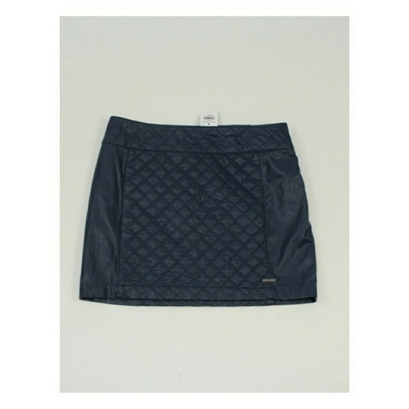 ABERCROMBIE & FITCH WOMENS MINI POLYURETHANE SKIRT