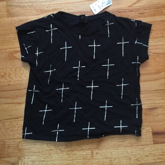 Cross crop top