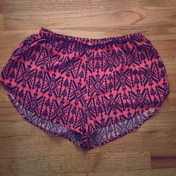 Pink and navy shorts