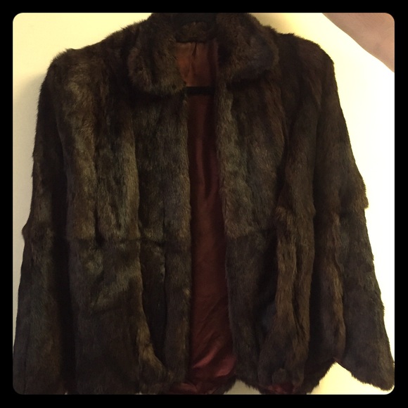 Brown Mink Fur Cape