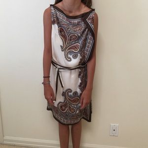 ❤️MEGA SALE❤️ Paisley print satin Scarf dress