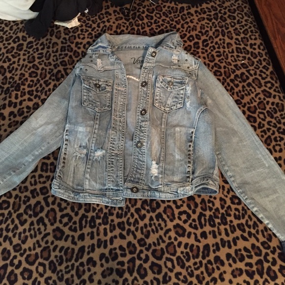 Lace & Studded Jean Jacket