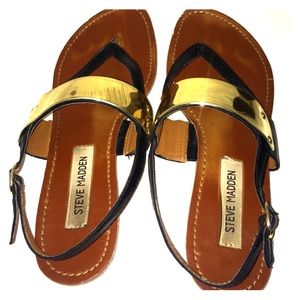 Steve Madden gold plated sandals