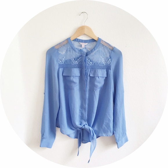 Candie's Tops - Chiffon Lace Blouse