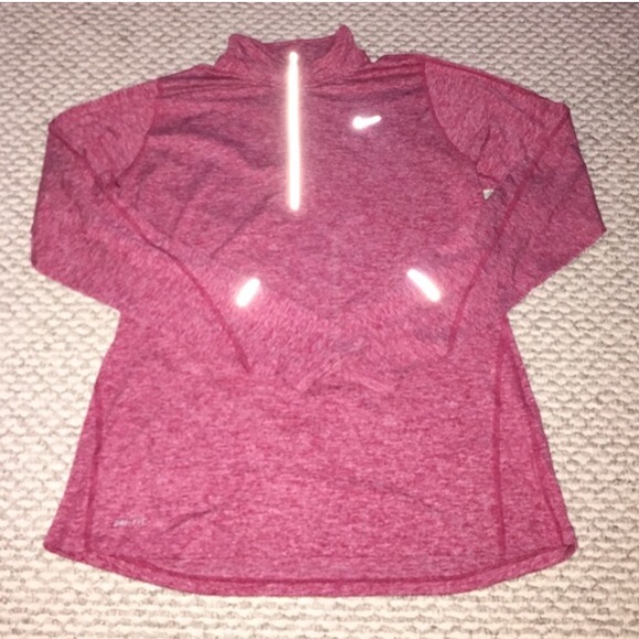 Pink Nike half-zip
