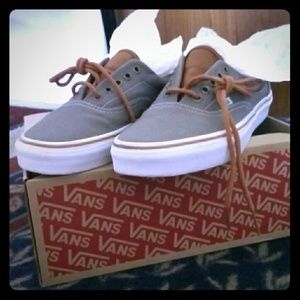 Grey and White Vans(GREAT CONDITION)