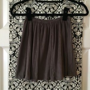 Brandy Melville | Suede Grey Skirt