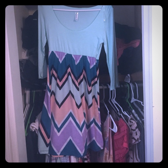 Comfortable light blue dress