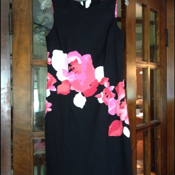 Flower Little Black dress Pink and White Floral
