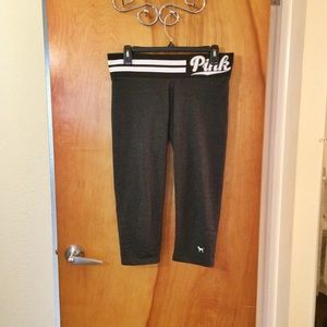 PINK cropped leggings