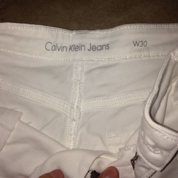 Calvin Klein white shorts
