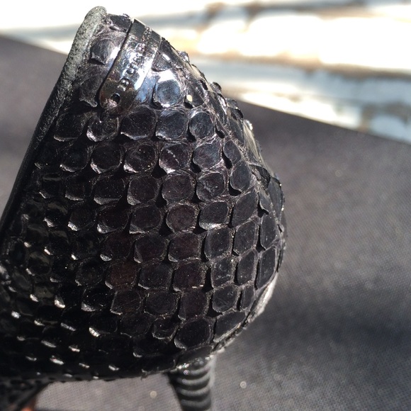 Burberry Python Peep Toe Pumps - Picture 4 of 4