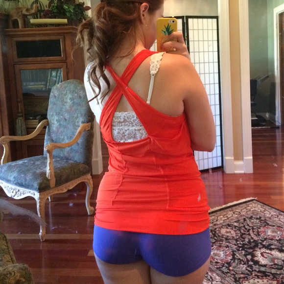 Orange workout top - Picture 2 of 3