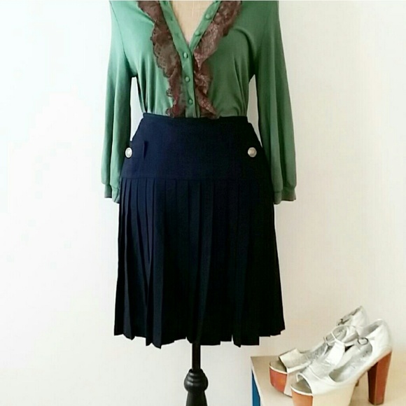 Ellen Tracy Dresses & Skirts - 🌼 Ellen Tracy Wool Pleated High Waist Skirt