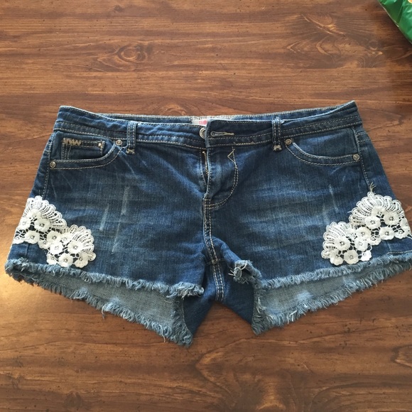 Blue jean shorts