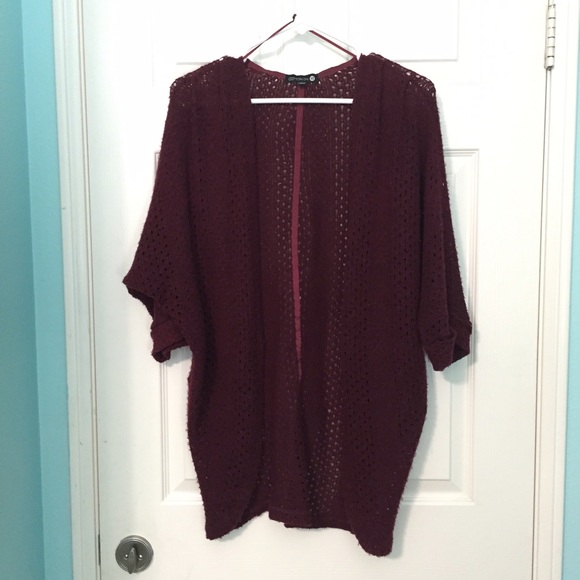 Maroon cardigan