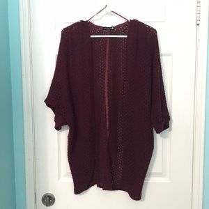 Maroon cardigan
