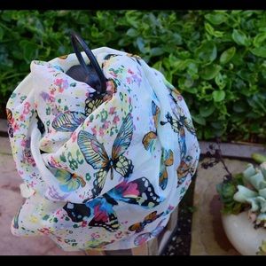 Butterfly  Silk Scarf