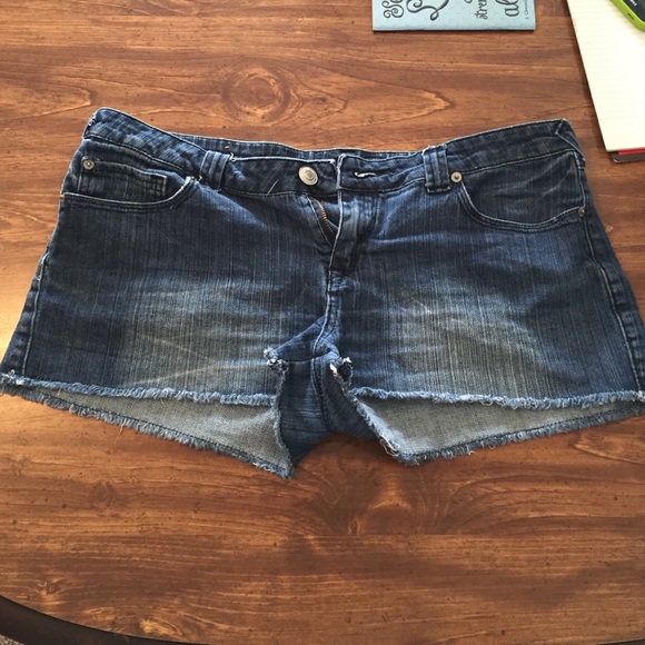 Blue jean shorts