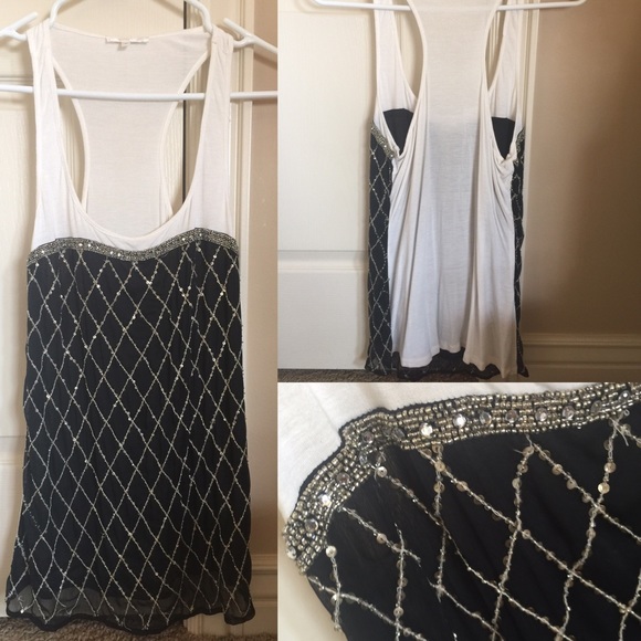 Matty M beads racerback top