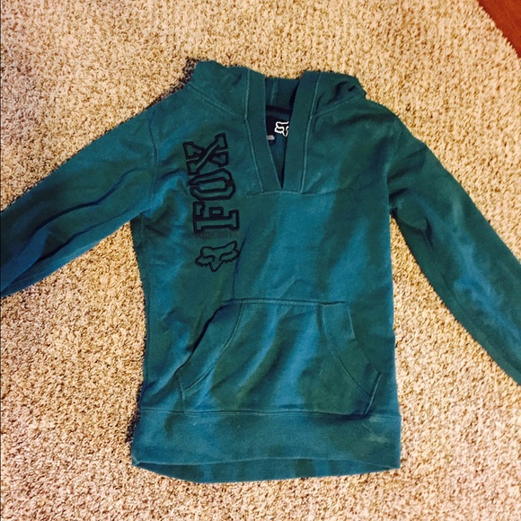 V neck fox hoodie