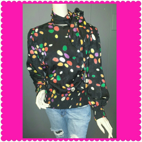 Black Polka-dot 80's