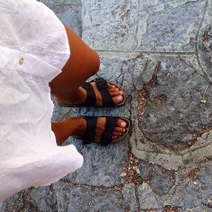 Black Birkenstocks - $85 via pal