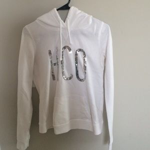 White Sequinned Sweatshirt