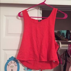Red crop top