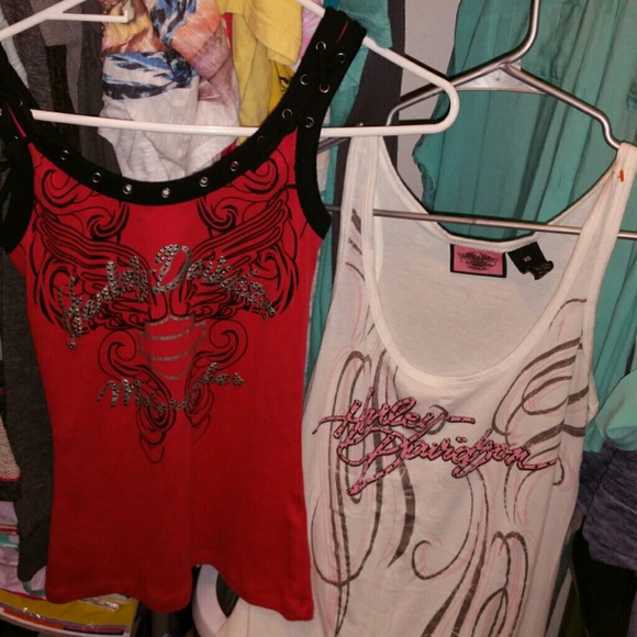 2 Harley Davidson tops good condition ..