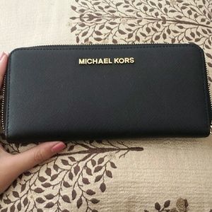 Michael Kors Black Leather Wallet