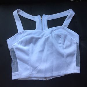 Charlotte Russe white crop top