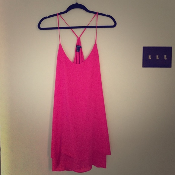 Hot pink swing dress